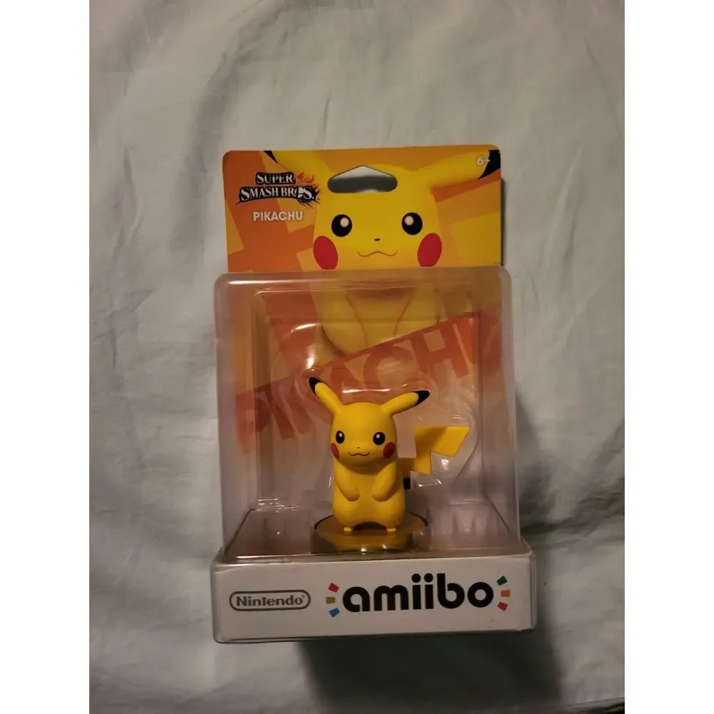 Pikachu Amiibo Super Smash Bros Nintendo Switch Wii U 3DS New Sealed - Picture 1 of 5